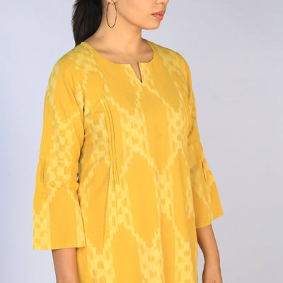Handwoven cotton Pochampally Ikat Kurti