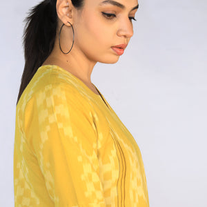 Handwoven cotton Pochampally Ikat Kurti