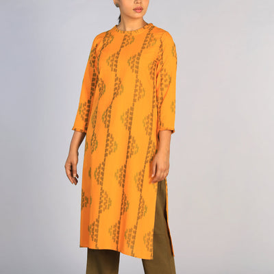 Cotton Pochampally Ikat kurti