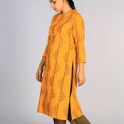 Cotton Pochampally Ikat kurti
