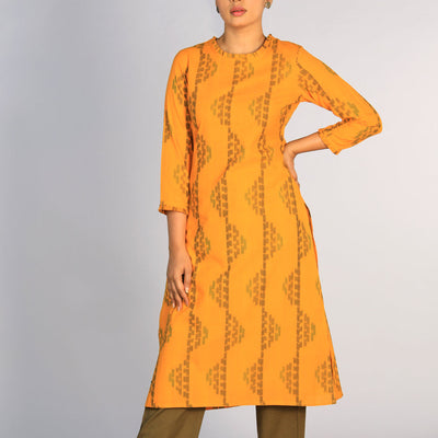 Cotton Pochampally Ikat kurti