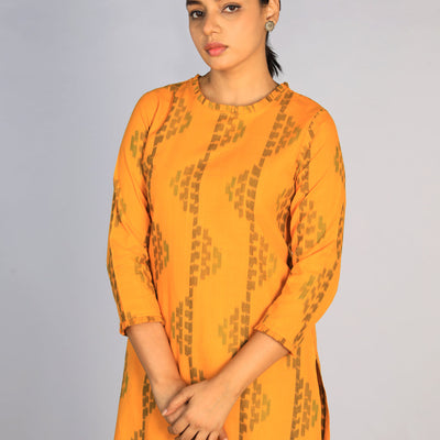 Cotton Pochampally Ikat kurti