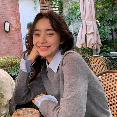 Blair Statement Tops with Attached Sweater