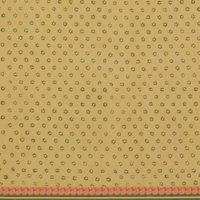 Hand block printed cotton saree