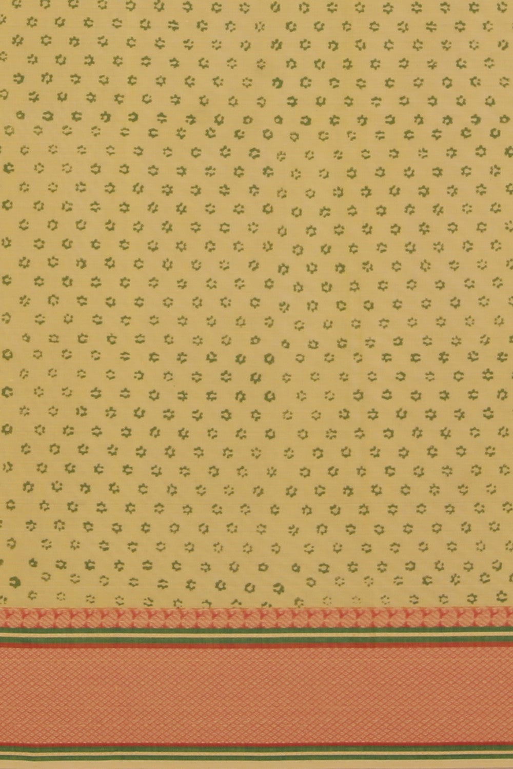 Hand block printed cotton saree