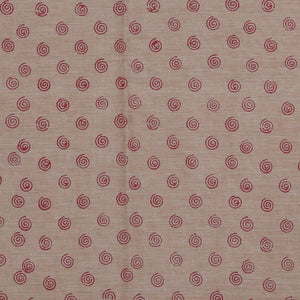 Hand block printed cotton saree