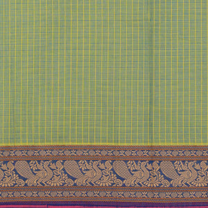 Hand block printed cotton saree