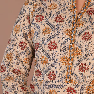 Kalamkari handblock printed long dress