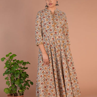 Kalamkari handblock printed long dress