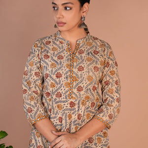 Kalamkari handblock printed long dress