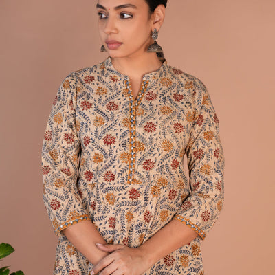 Kalamkari handblock printed long dress