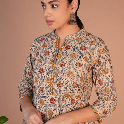 Kalamkari handblock printed long dress