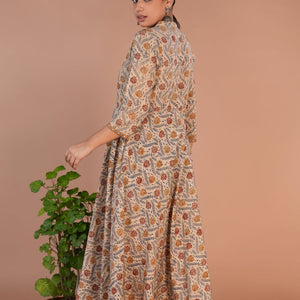 Kalamkari handblock printed long dress