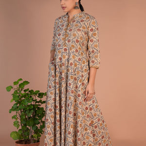 Kalamkari handblock printed long dress