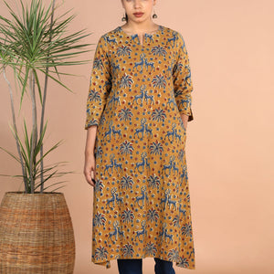 Kalamkari handblock printed Kurti