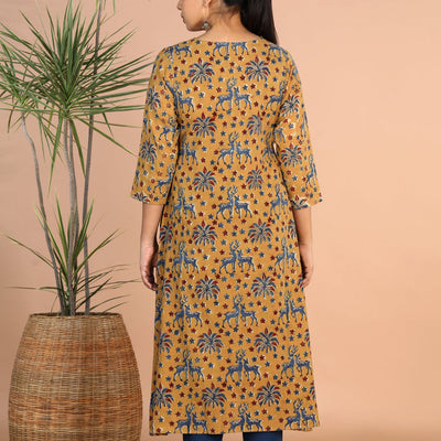 Kalamkari handblock printed Kurti