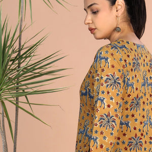 Kalamkari handblock printed Kurti