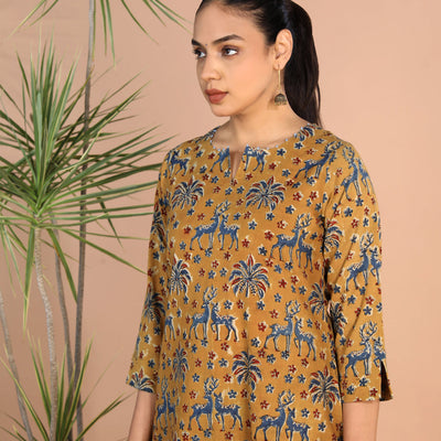 Kalamkari handblock printed Kurti