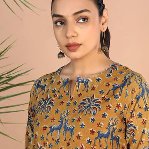 Kalamkari handblock printed Kurti