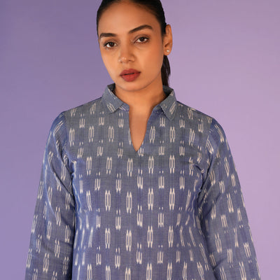 Cotton Pochampally Ikat Kurta