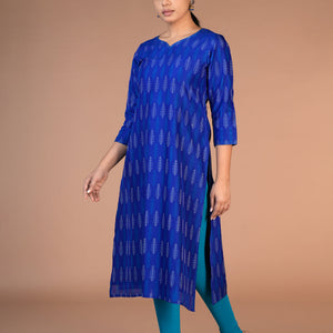 Handwoven Silk Pochampally Ikat Kurti