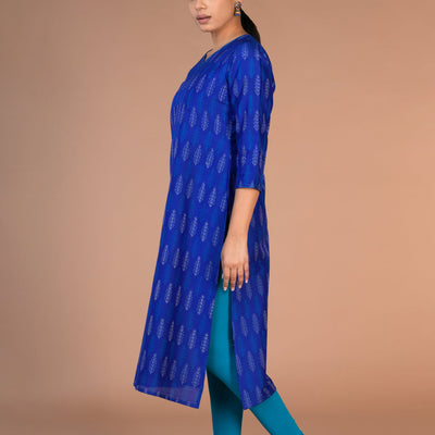 Handwoven Silk Pochampally Ikat Kurti
