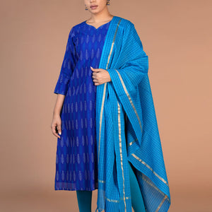 Handwoven Silk Pochampally Ikat Kurti