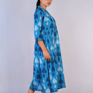 Handwoven cotton Pochampally Ikat dress