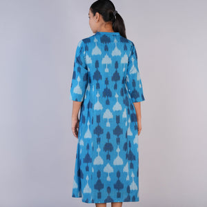 Handwoven cotton Pochampally Ikat dress