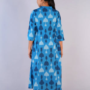 Handwoven cotton Pochampally Ikat dress