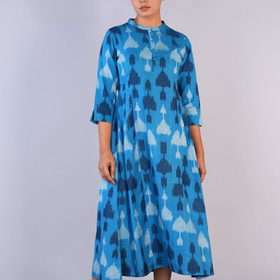 Handwoven cotton Pochampally Ikat dress