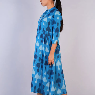 Handwoven cotton Pochampally Ikat dress