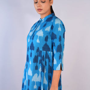 Handwoven cotton Pochampally Ikat dress