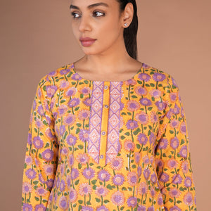 Handblock printed cotton kurti