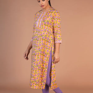 Handblock printed cotton kurti
