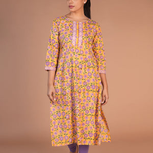 Handblock printed cotton kurti