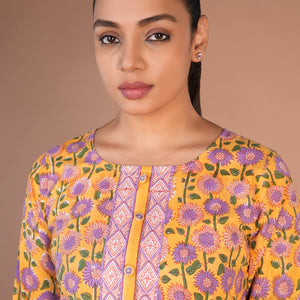 Handblock printed cotton kurti