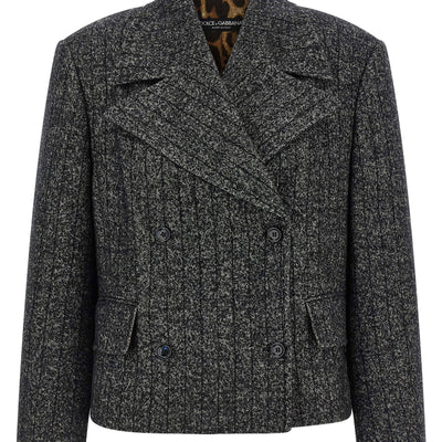Dolce & Gabbana Striped Wool Blazer