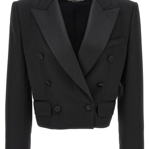Dolce & Gabbana Tuxedo Crop Blazer