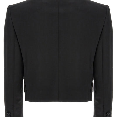 Dolce & Gabbana Tuxedo Crop Blazer