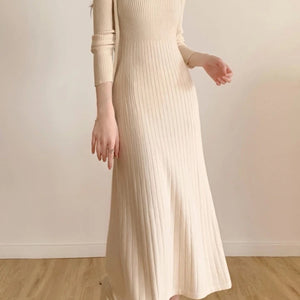 Misty Premium Woolen Knitted Midi Dress