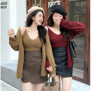 Elena Statement Woolen Tops with Cape Style Sweater