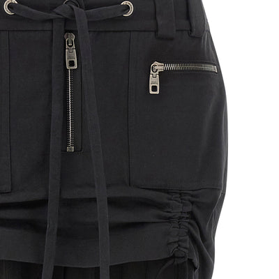 Dolce & Gabbana Twill And Chiffon Skirt