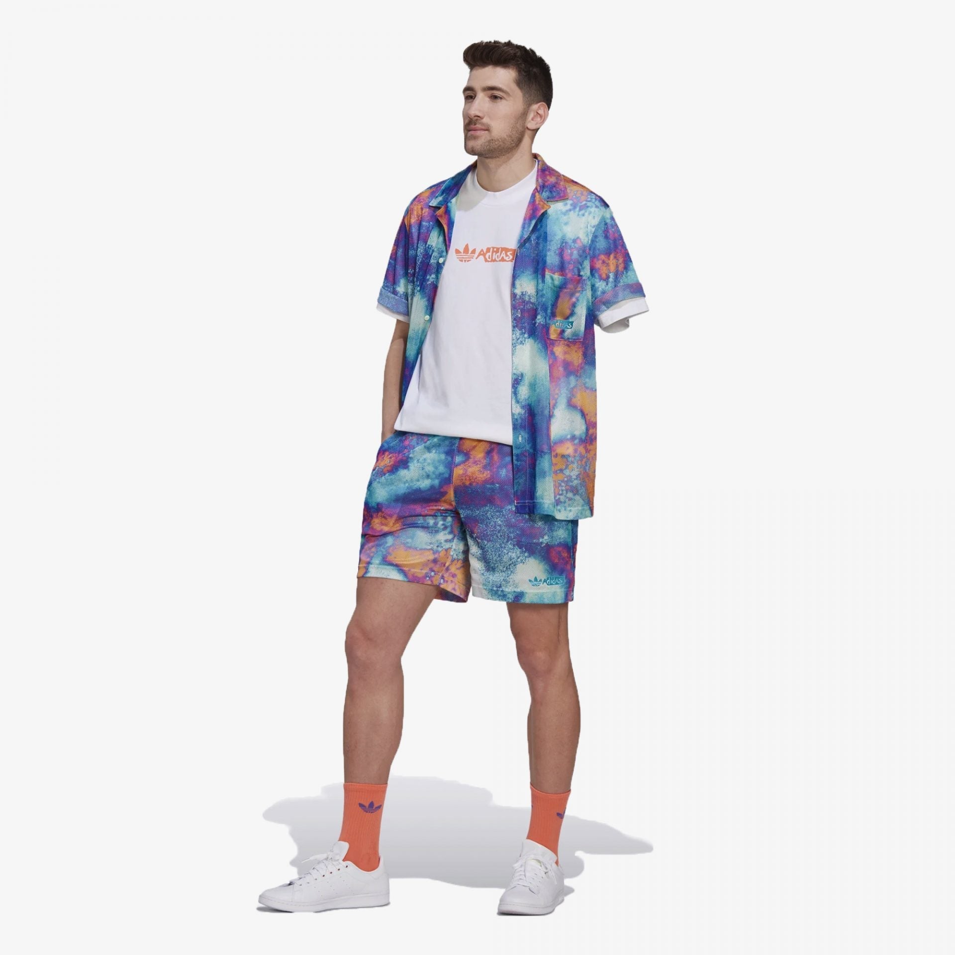 Adidas Originals | ALLOVER PRINT MESH SHORTS  { MULTICOLOR