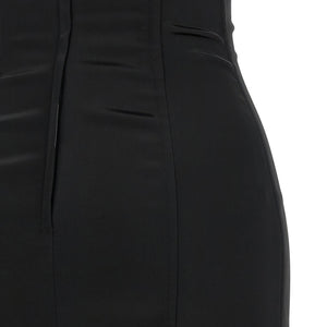 Dolce & Gabbana Black Sicily Bra Corset Dress