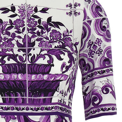 Dolce & Gabbana Maiolica Print Dress