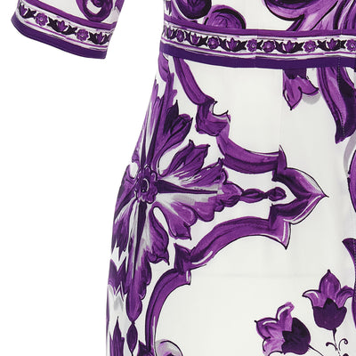 Dolce & Gabbana Maiolica Print Dress
