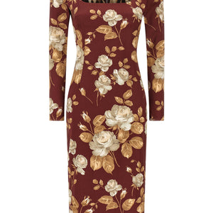 Dolce & Gabbana Rose Print Dress