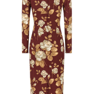 Dolce & Gabbana Rose Print Dress