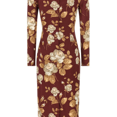 Dolce & Gabbana Rose Print Dress
